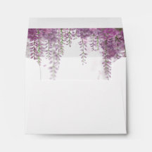 Enveloppes florales violettes