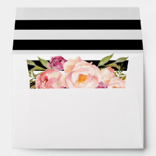 Enveloppes Flore moderne pour carte d'invitation 5x7