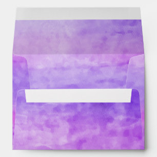 Enveloppes Flux d'aquarelle violet