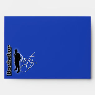Enveloppes Formel à la mode de noir bleu de partie de mâle de