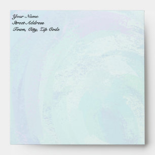 Enveloppes Glacier Bleu Monogramme