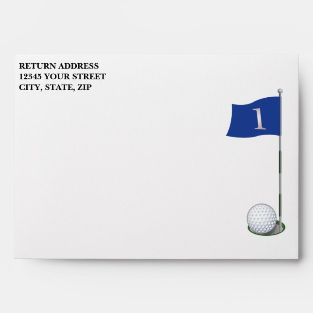 Enveloppes Golf Retirement Party (Devant)