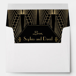 Enveloppes Grand Gatsby des années 20