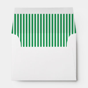 Enveloppes Grille verticale blanche verte