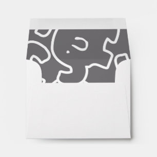 Enveloppes Gris Et Blanches De L'Éléphant