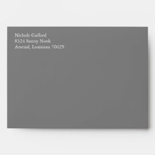 Enveloppes Grises A7 5x7 Gris Avec Adresse De Reto