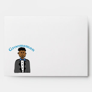 Enveloppes Groomsman ethnique