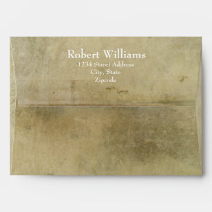 Enveloppes Grunge Vieux papier Vintage Adresse de retour