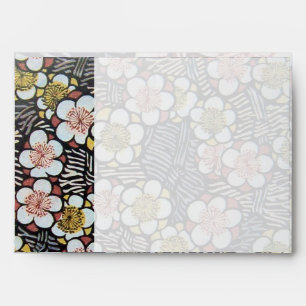 ENVELOPPES HAIKU / FLEURS DE PRINTEMPS NOIR BLANC ROSE