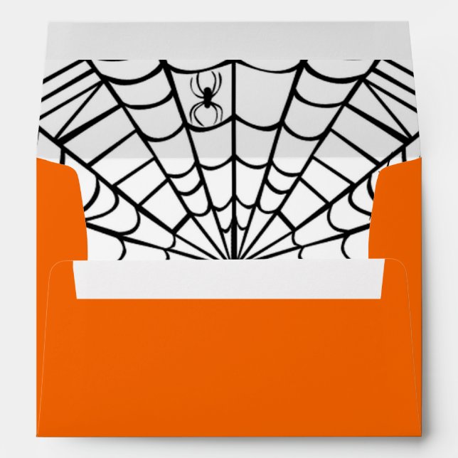 Enveloppes Halloween déplaisante Spider Web (Dos (Bas))