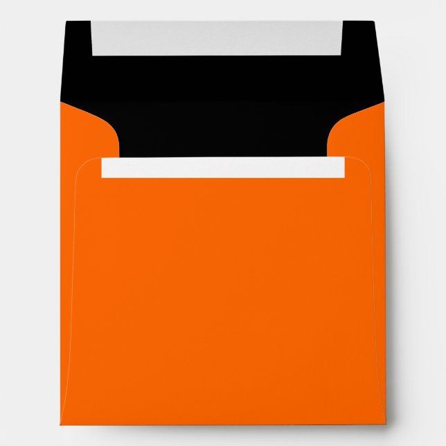 Enveloppes Halloween orange et noir (Dos (Bas))