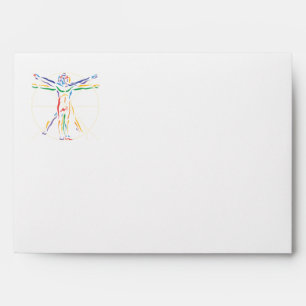 Enveloppes Homme d'anatomie DaVinci en Chakra
