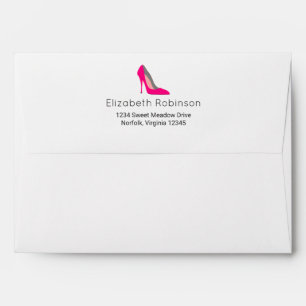 Enveloppes Hot rose Stiletto High Heel Chaussure Chic