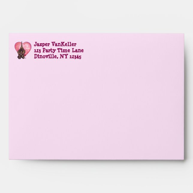 Enveloppes Hound Dog Valentine's Day (Devant)