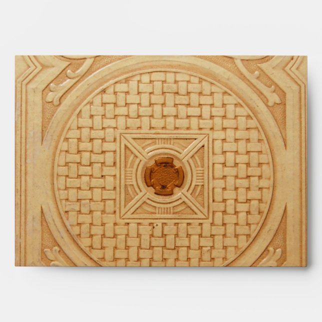 Enveloppes Image de couverture en cuir gravée (Devant)