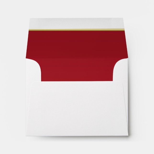 Enveloppes Impression rouge foncée en gras lié (Dos (Bas))