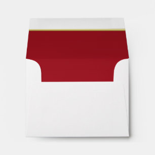 Enveloppes Impression rouge foncée en gras lié