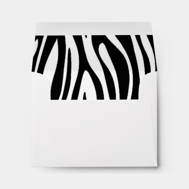 Enveloppes Impression Zebra (Dos (Bas))