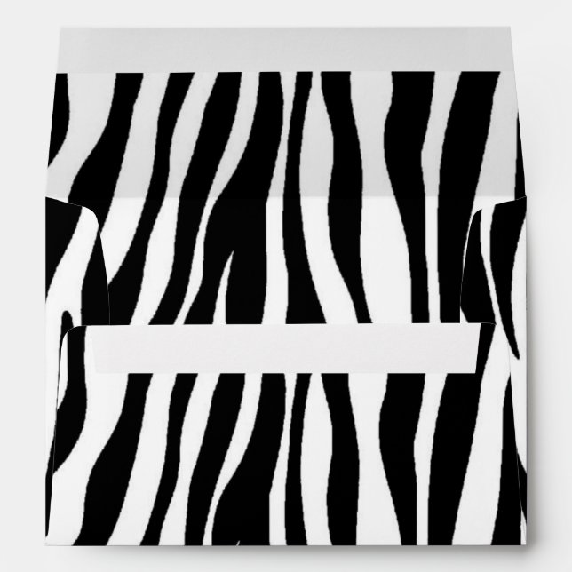 Enveloppes Impression Zebra (Dos (Bas))