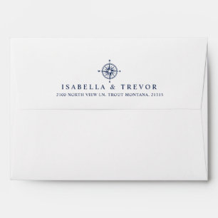 Enveloppes Intérieur de la marine nautique du Rose de boussol