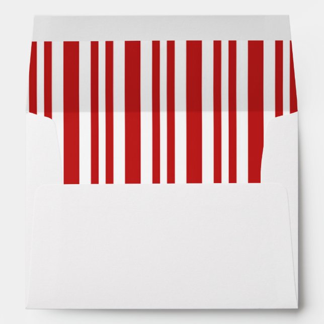 Enveloppes Invitation à la fête de Noël Sucre de canne (Dos (Bas))