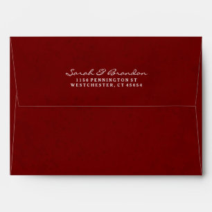 Enveloppes Invitations personnalisées Maroon - Bla