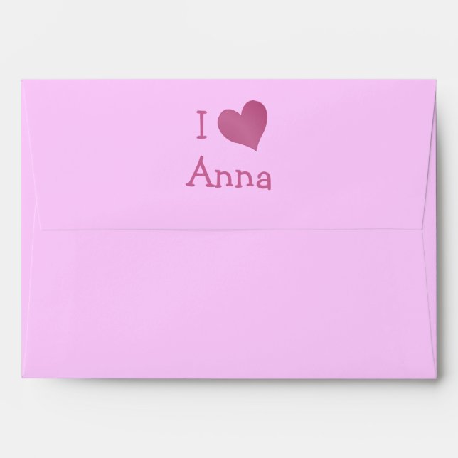 Enveloppes J'aime Anna (Dos (Haut rabat))