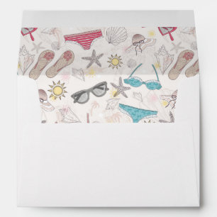 Enveloppes Joli Motif Abstrait d'été