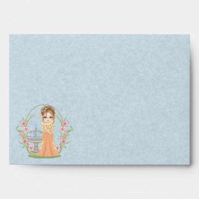 Enveloppes Joli Orange Faery Pixel Art (Devant)