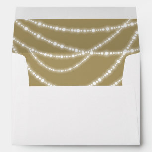 Enveloppes Joyeux et brillant Noël éclatant les lumières de v