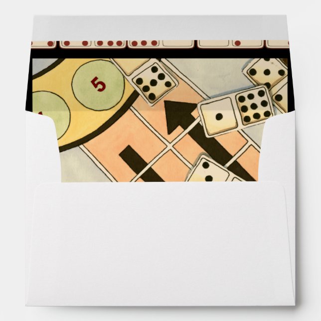Enveloppes Jumbled Assortiment of Games of Chance (Dos (Bas))