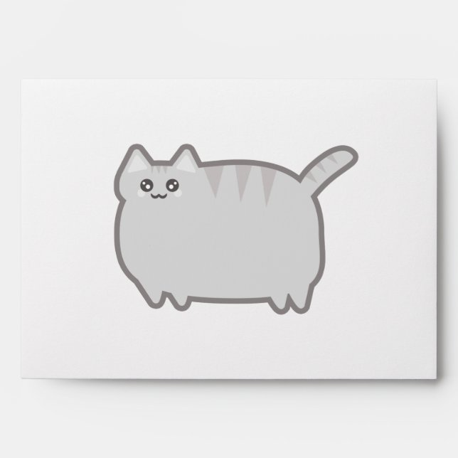 Enveloppes Kawaii Fat Cat (Devant)