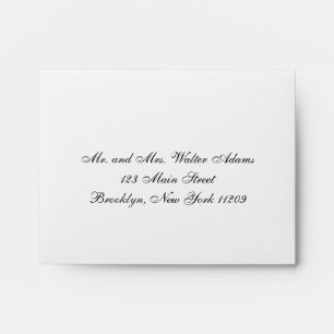 Enveloppes La carte du mariage RSVP enveloppent le faire-part