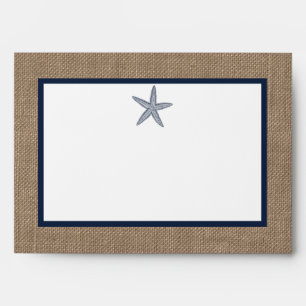 Enveloppes La collection de mariages de la marine Starfish Bu