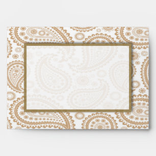 Enveloppes La collection Mariage moderne de Paisley - Brown