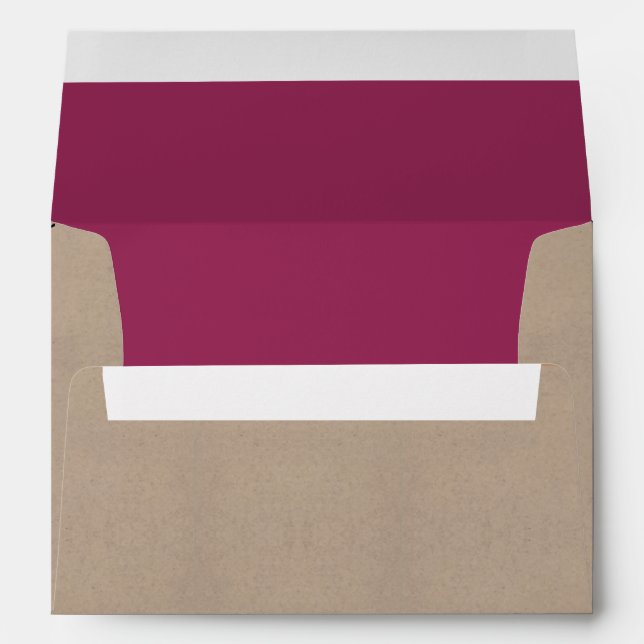 Enveloppes La collection moderne de Mariages à bascule rose (Dos (Bas))