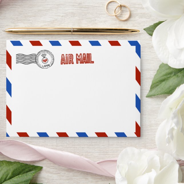 Enveloppes La collection moderne de Mariages Airmail (Wedding)