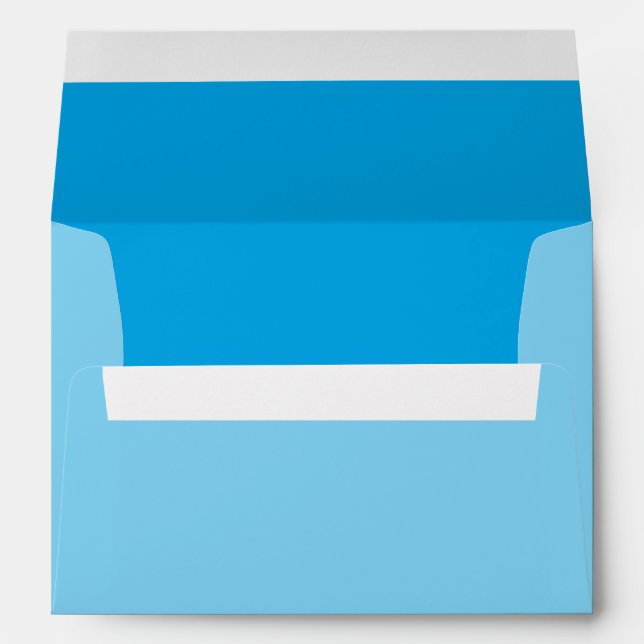 Enveloppes La couleur bleue du ciel Customise facilement (Dos (Bas))