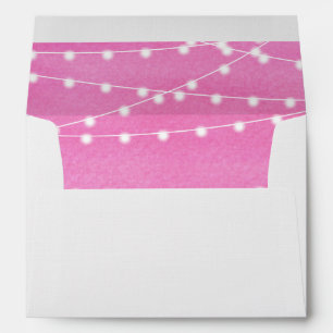 Enveloppes La ficelle d'aquarelle allume le mariage