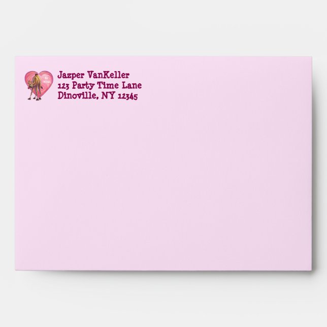 Enveloppes La Saint-Valentin au chameau (Devant)