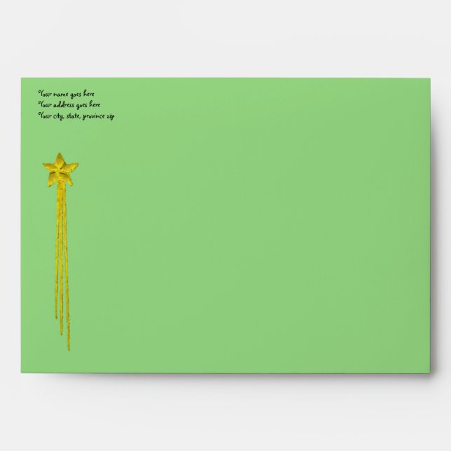 Enveloppes Lapin vert (Devant)