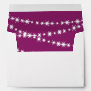 Enveloppes Le scintillement allume l'enveloppe (magenta)