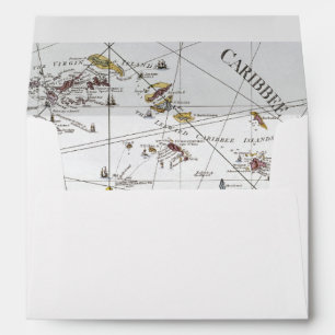 ENVELOPPES LES CARAÏBE : CARTE, 1775