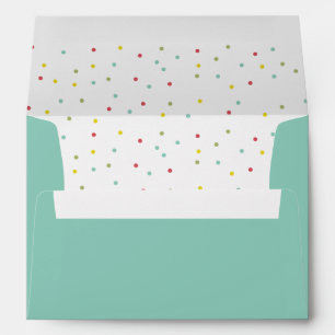 Enveloppes Les confettis colorés et de fête pointillent II
