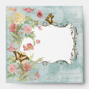 Enveloppes Les Fleurs Peony Rose Tulip Floral Flowers Mariage