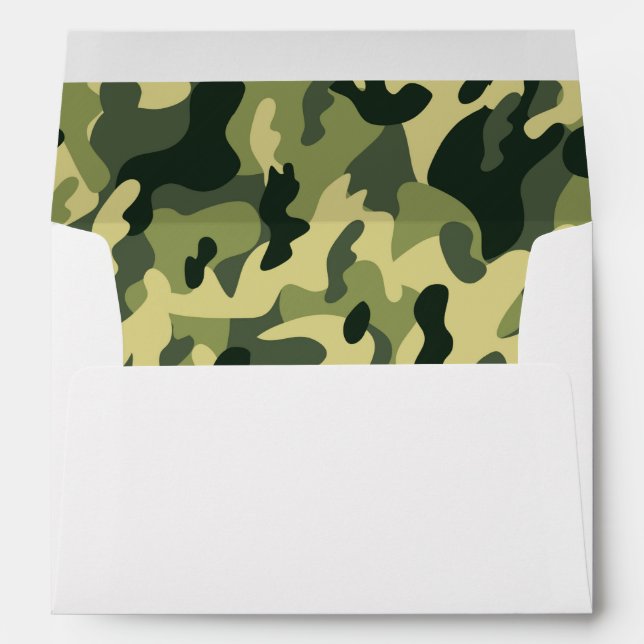 Enveloppes Les militaires verts virils de Camo de camouflage (Dos (Bas))