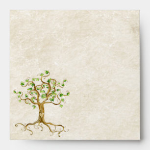 Enveloppes Les racines d'arbre de remous Antiqued le mariage