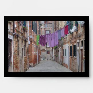Enveloppes Ligne De Vêtements À Venise Italie