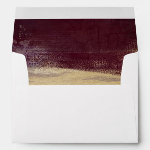 Enveloppes Linge d'enveloppe dorée en or et en aubergines
