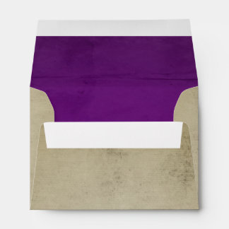 Enveloppes Linge vintage en velours violet A6